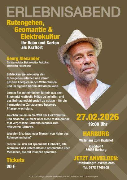 Erlebnisabend Vortrag zum Rutengehen, Geomantie und Elektrokultur
