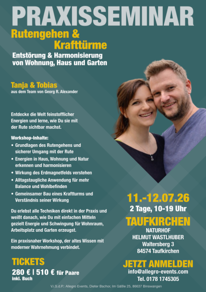 Praxisseminar Workshop Rutengehen und Geomantie